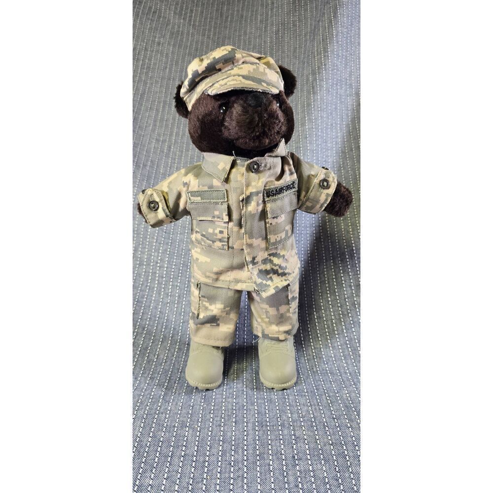 US Air Force 11” Bear Forces of America Plush Bear Camo With Tags